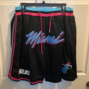 Just Don Mitchell and Ness Miami Heat shorts